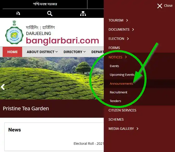 Darjeeling Banglar Bari List 2026