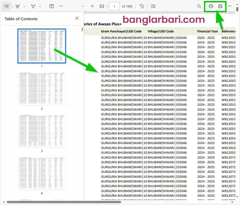 South 24 Parganas Banglar Bari List 2026 PDF Download